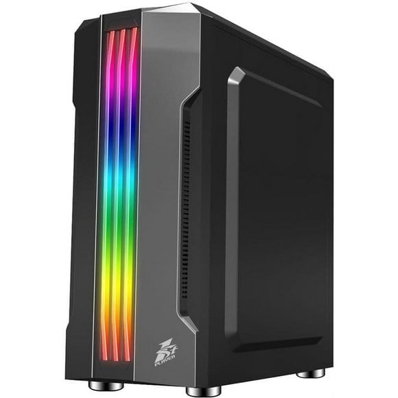 1st Player R3A (Black) Mid-Tower Gaming Case Rainbow