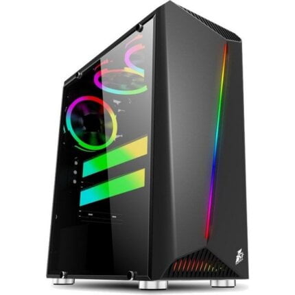 1st player R3 (Black) ATX Mid-Tower Gaming Case (Without Fan)
