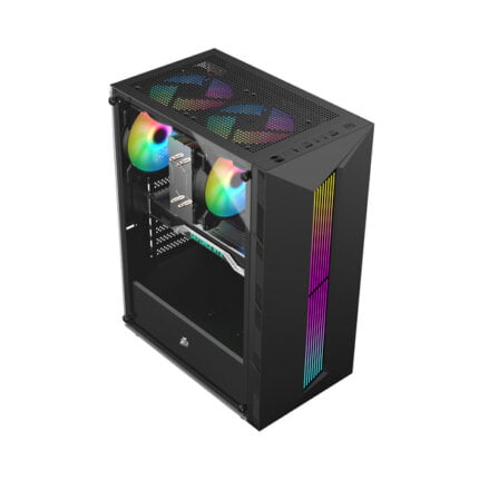1st Player RB5 Rainbow Case with 3 G6 4 Pin RGB Fans